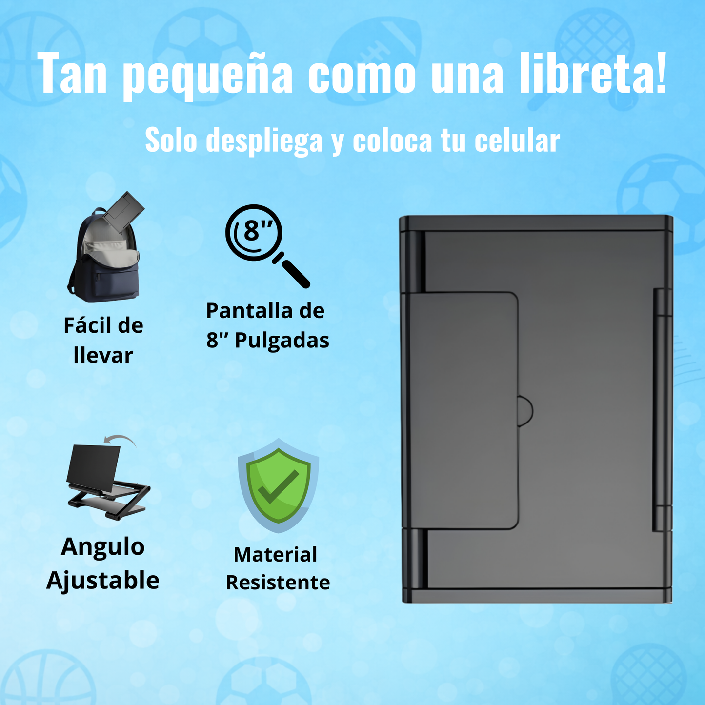 Amplificador HD 8” Portátil