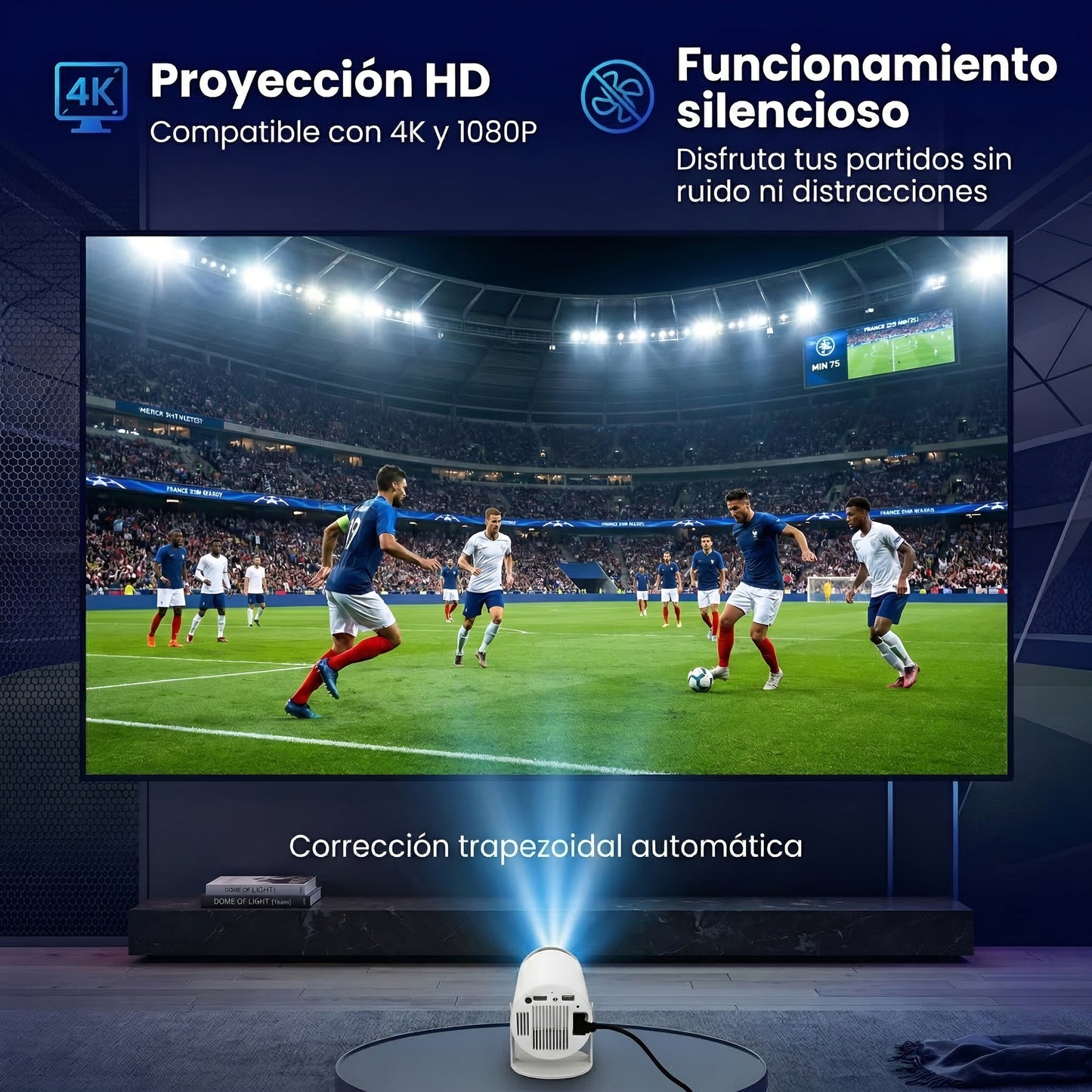 Proyector 4k portátil NinetyGoal™